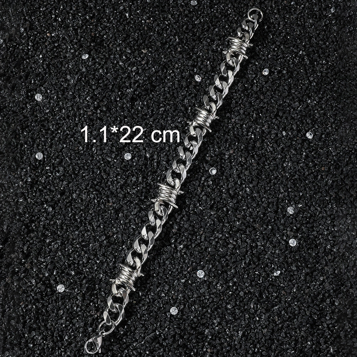 Stainless Steel Geometric Electroplated Hiphop Style Bracelet - Image 4
