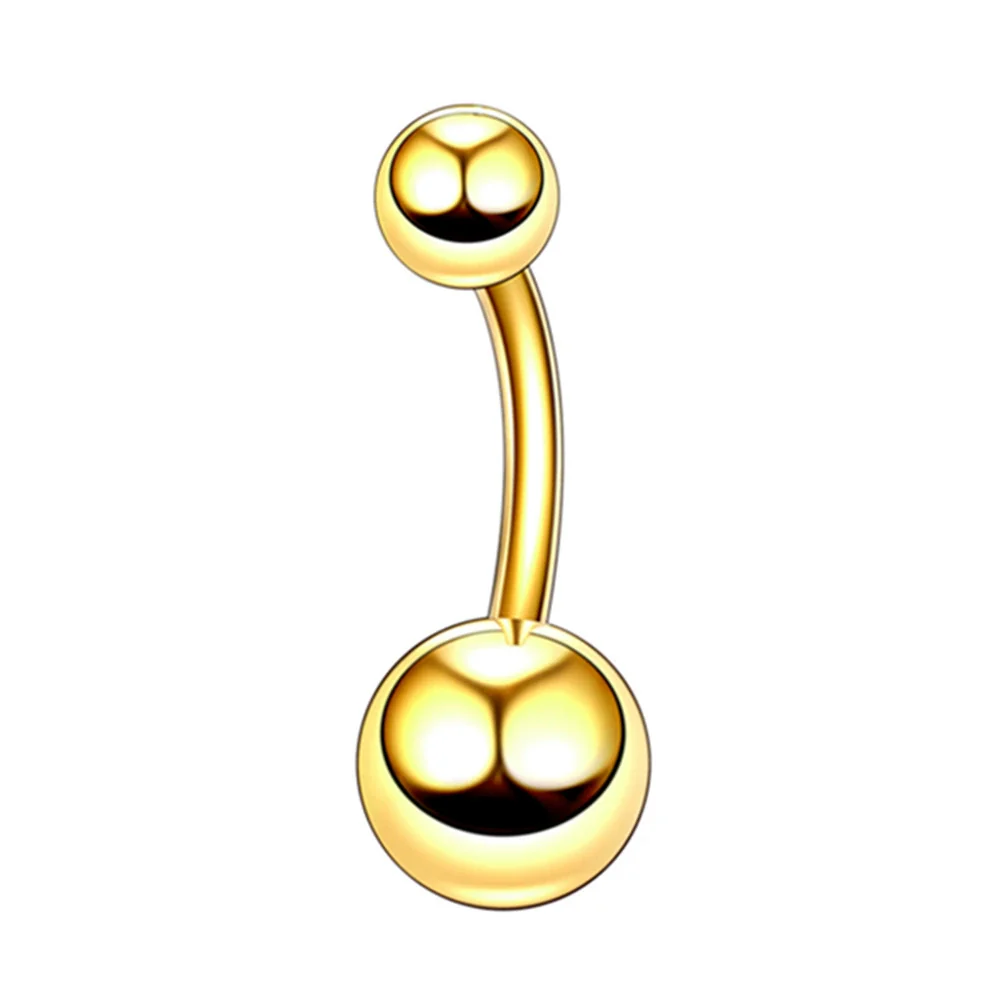 Stainless Steel Geometric Electroplating Unisex Navel Ring Body Piercing Jewelry - Image 7
