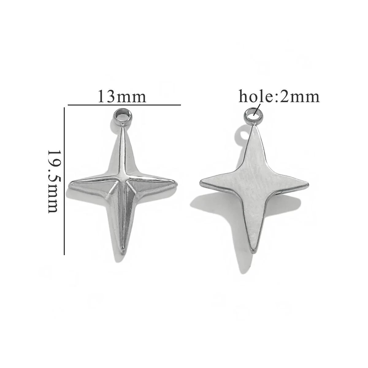 Stainless Steel Geometric Fish Pattern Jewelry Supplies For Diy Bracelet Necklace Pendant Earrings With Electroplating - Image 10