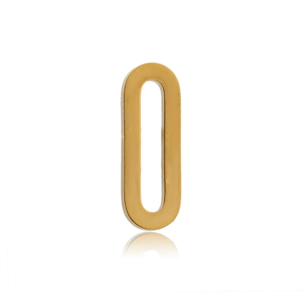 Stainless Steel Geometric Flattened Oval Rectangular Pendants Diy Bracelet Necklace Accessories Electroplated - Image 6