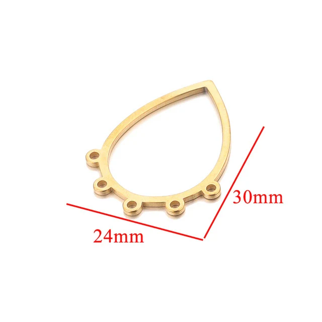 Stainless Steel Geometric Hollow Fish Pattern Retro Style Electroplated Diy Jewelry Making Earrings Connector Accessories - Image 10
