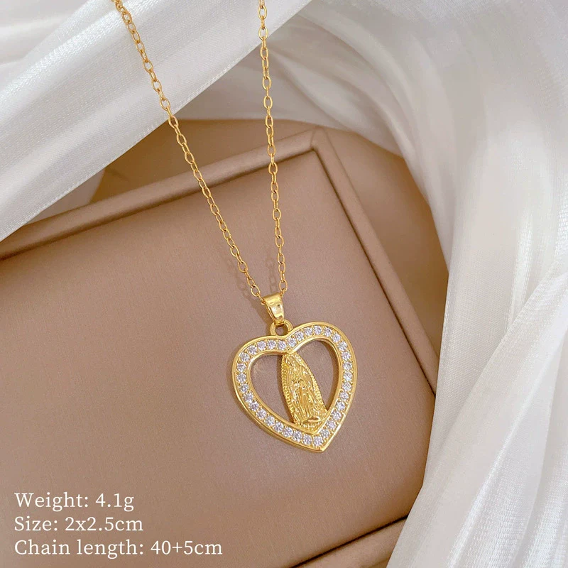 Stainless Steel Geometric Light Luxury Women's Necklace - Image 6