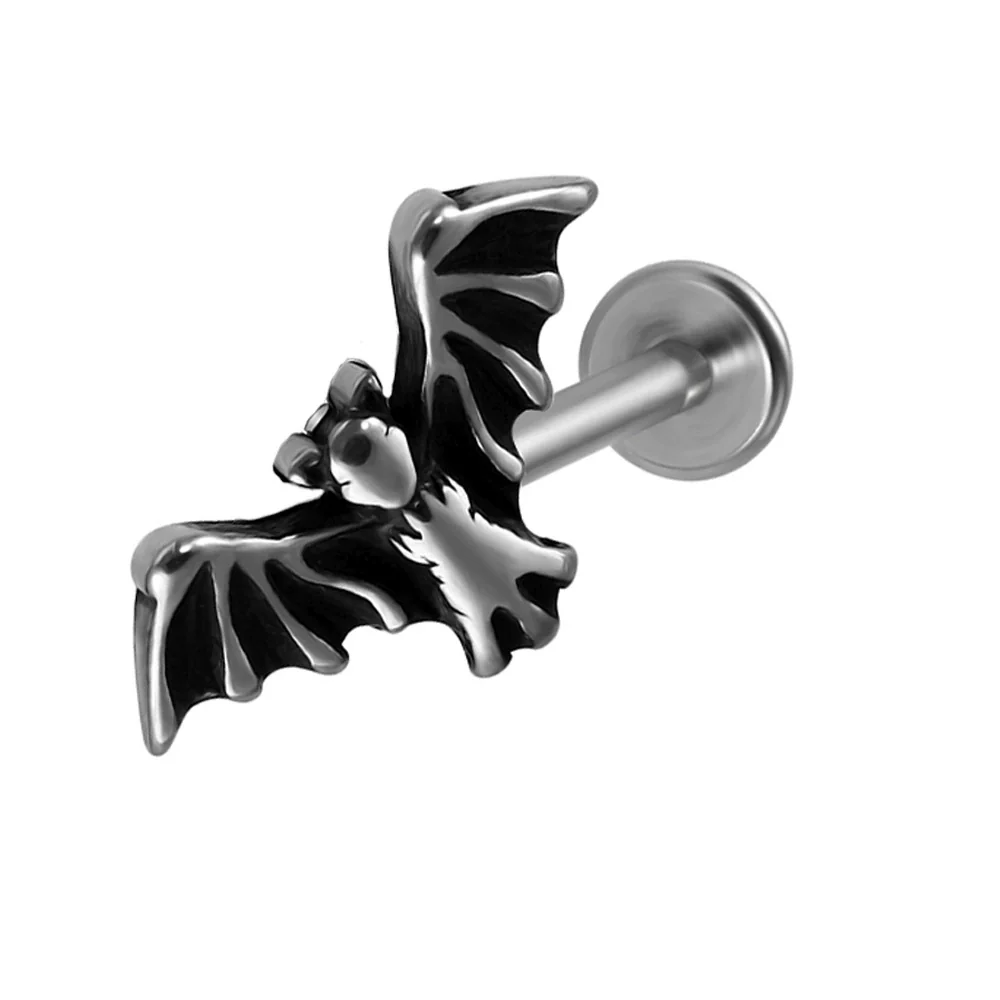 Stainless Steel Geometric Multiple Shapes Lip Ring And Tshaped Earrings Polish Process Unisex Fashion Style - Image 6