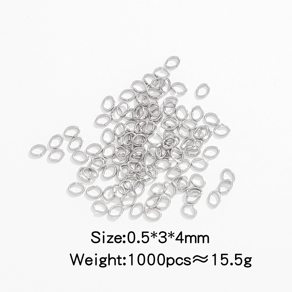 Stainless Steel Geometric Open Ring Connector Vacuum Electroplated Diy Chain Accessories - Image 10