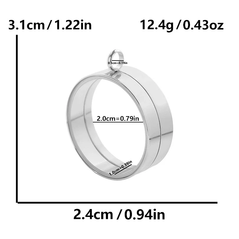 Stainless Steel Geometric Pendant Necklace With Electroplating Process - Image 15