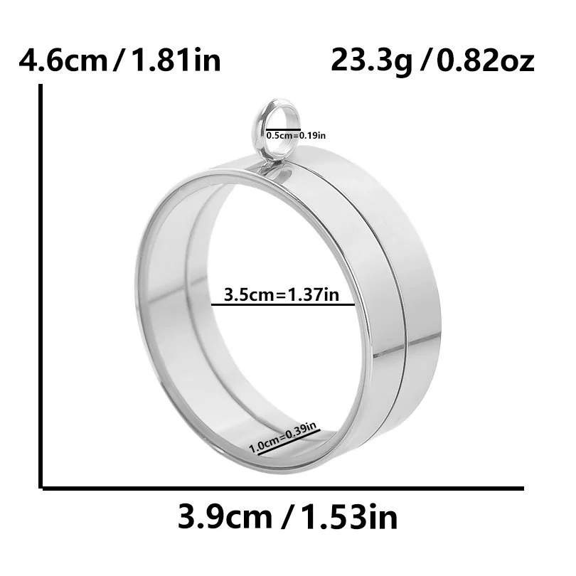 Stainless Steel Geometric Pendant Necklace With Electroplating Process - Image 18