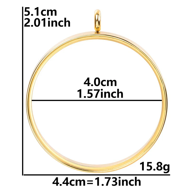 Stainless Steel Geometric Pendant Necklace With Electroplating Process - Image 27
