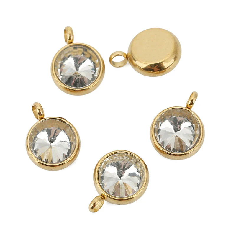Stainless Steel Geometric Pendant Necklace With Welding And Electroplating Smooth Pattern - Image 7