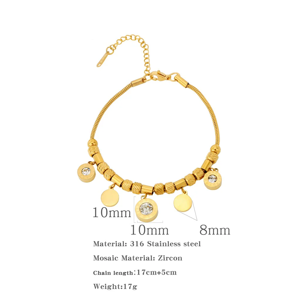 Stainless Steel Geometric Retro Light Luxury Women's Bracelet With Electroplating - Image 6