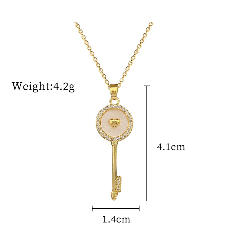 Stainless Steel Geometric Shell Pendant Women's Allmatch Clavicle Necklace - Image 6