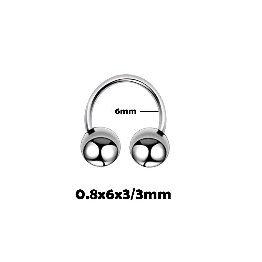 Stainless Steel Geometric Thin Rod Earrings And Horseshoe Lip Ring And Tshaped Lip Nail With Electroplating Treatment - Image 10