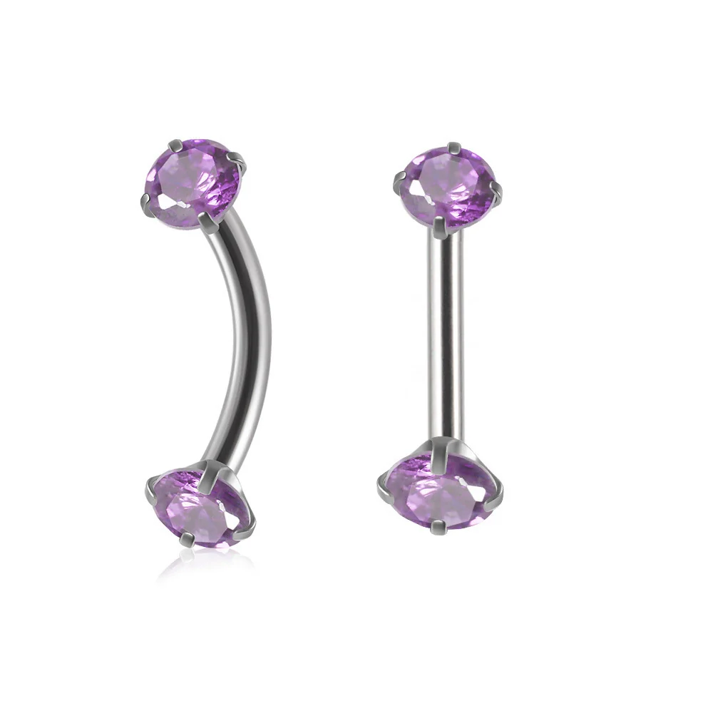 Stainless Steel Geometric Zircon Eyebrow Nails And Ear Cartilage Nails - Image 10