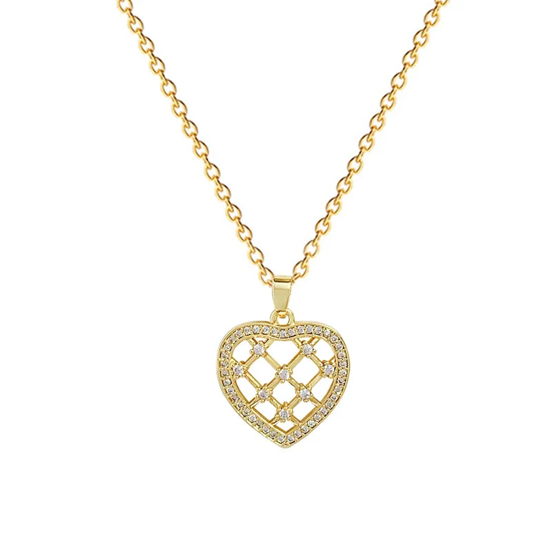 Stainless Steel Geometric Zircon Light Luxury Unisex Necklace - Image 5