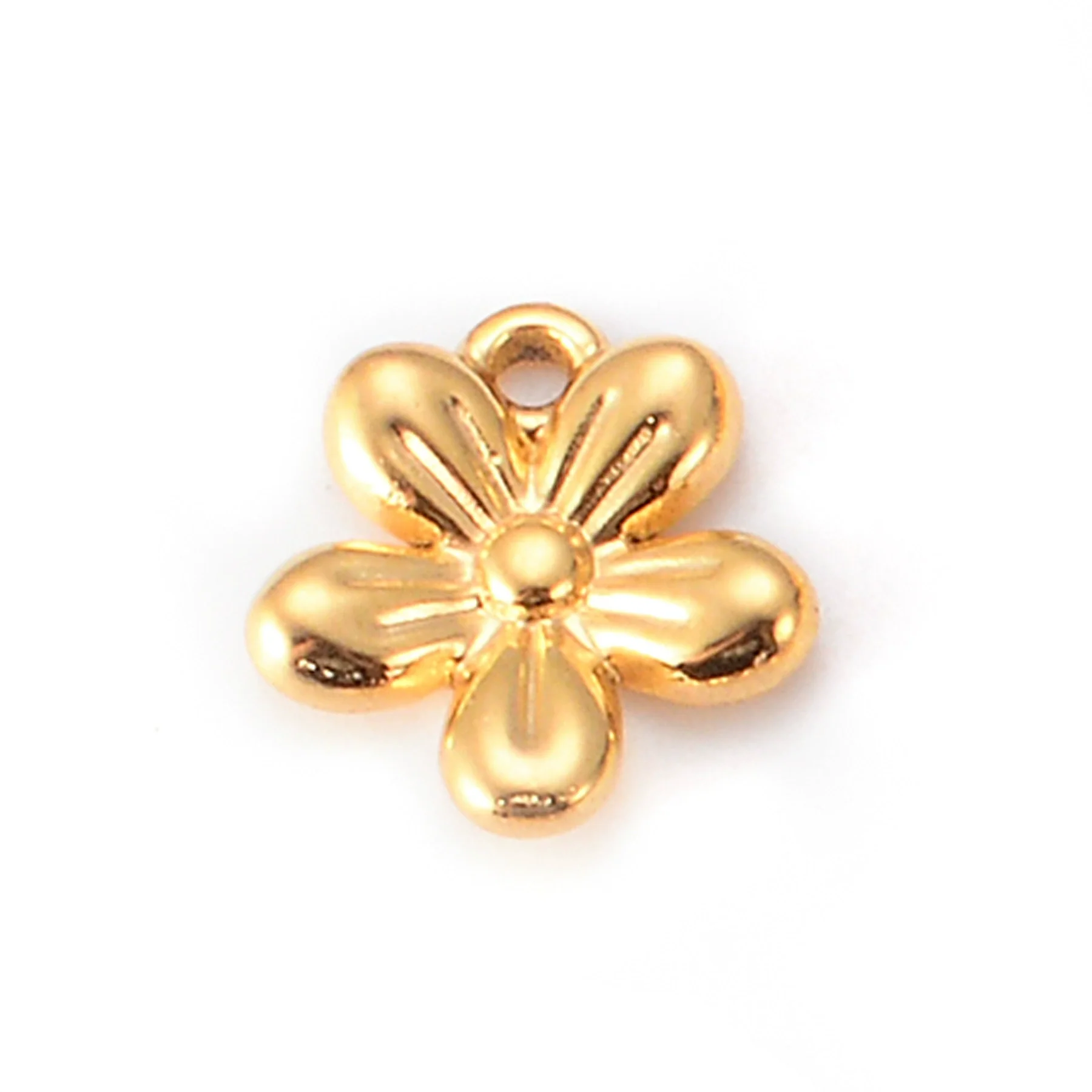 Stainless Steel Ginkgo Leaf And Pepper Leaves Flower Pendant Jewelry With Electroplating Treatment - Image 10