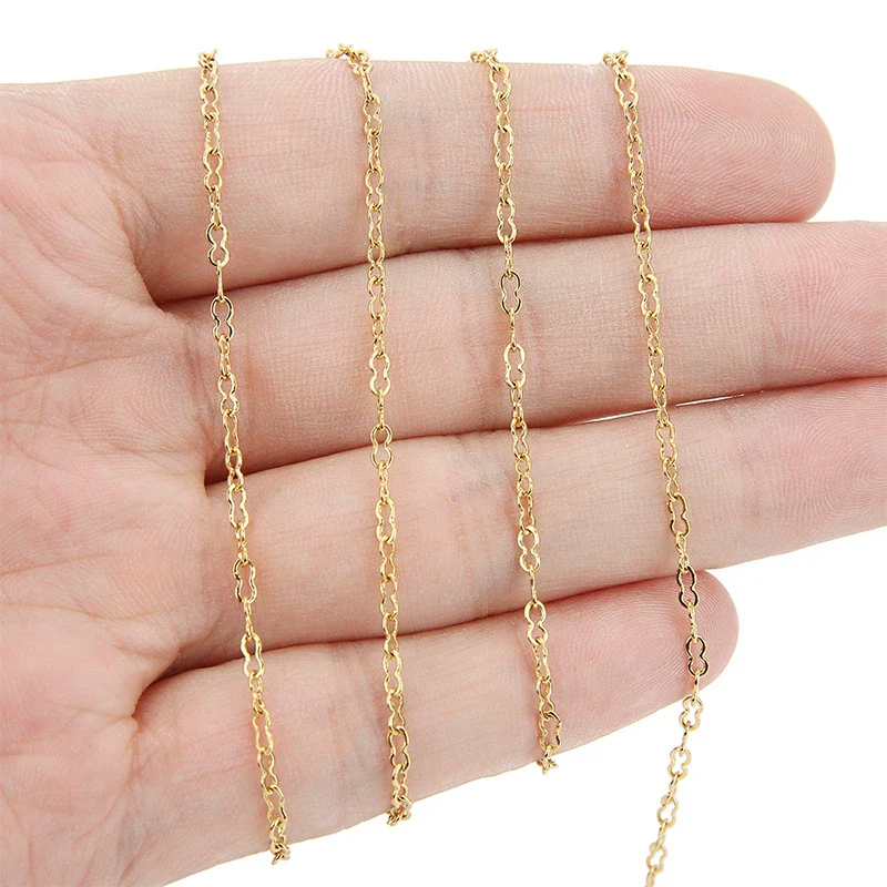 Stainless Steel Gourd Chain Electroplated 18K Bracelet Jewelry Accessories - Image 4
