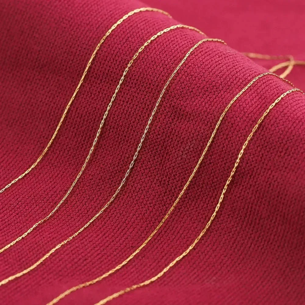Stainless Steel Hammer Chain 18K Vacuum Plated Necklace Diy Accessories For Chain Necklace And Bracelet Making - Image 3