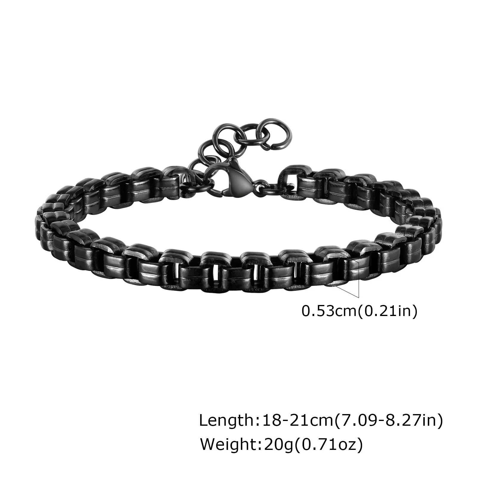 Stainless Steel Handmade Chain Bracelet Fashion Men's Jewelry - Image 7