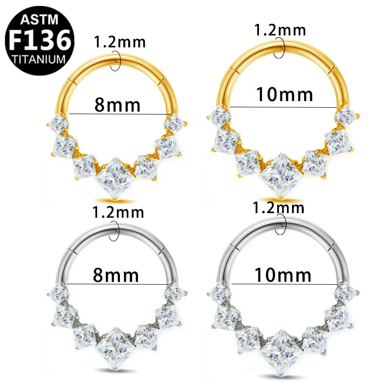 Stainless Steel Heart Shape Diamond Inlaid Nose Ring And Ear Ring For Body Piercing Minimalist Style Unisex Jewelry - Image 5