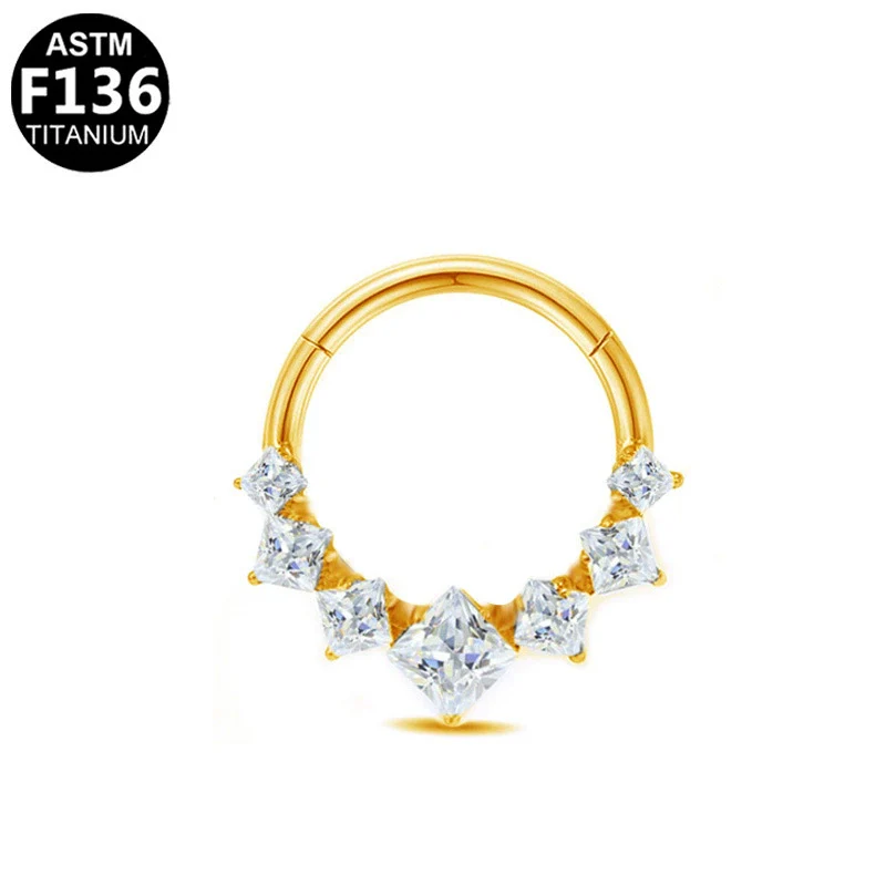 Stainless Steel Heart Shape Diamond Inlaid Nose Ring And Ear Ring For Body Piercing Minimalist Style Unisex Jewelry - Image 9