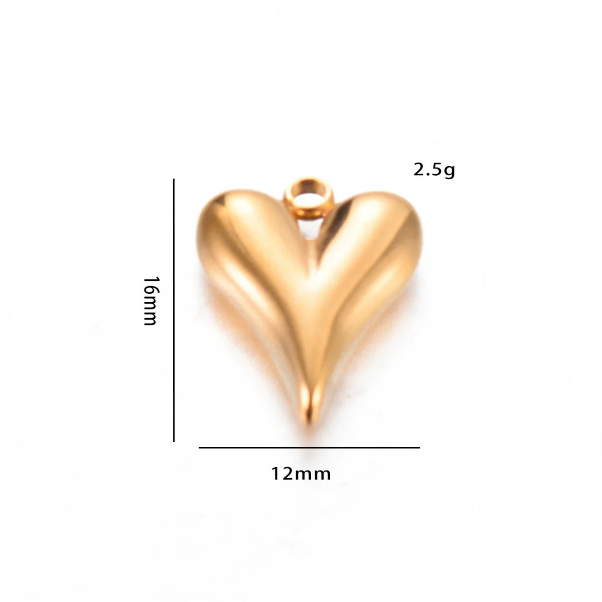 Stainless Steel Heartshaped Electroplated Diy Pendant Jewelry Accessories - Image 6