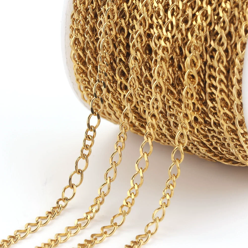 Stainless Steel Hip Hop Style Totem Pattern Oshaped Chain Jewelry Accessories Diy Handmade Pendant Necklace Bracelet