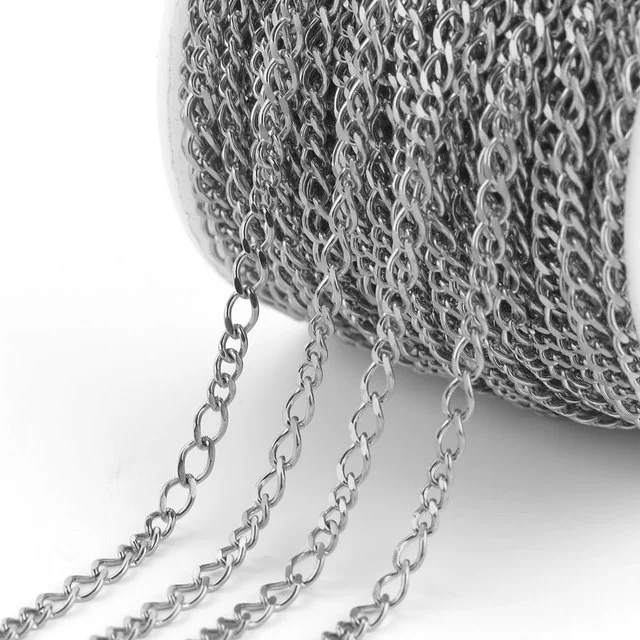 Stainless Steel Hip Hop Style Totem Pattern Oshaped Chain Jewelry Accessories Diy Handmade Pendant Necklace Bracelet - Image 7