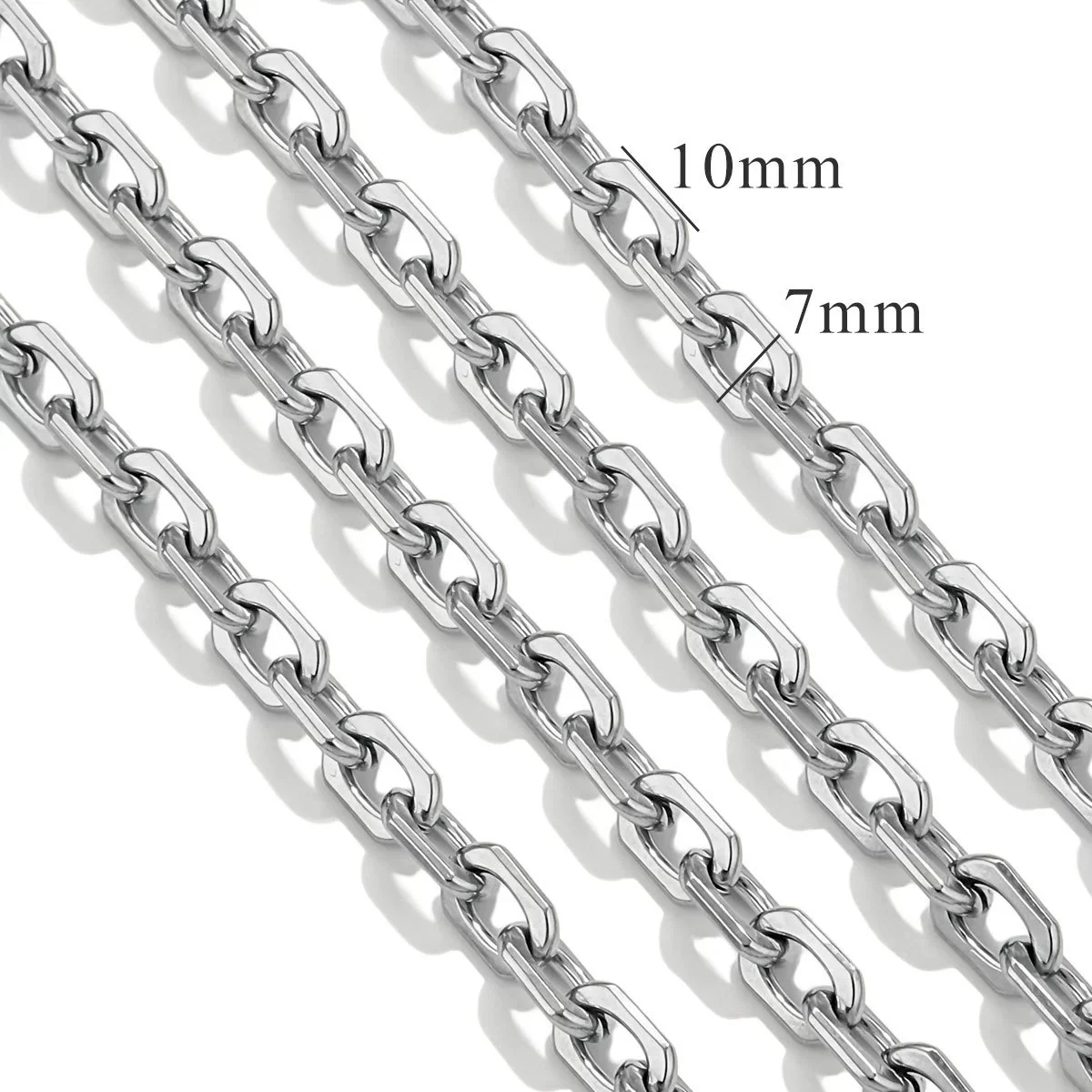 Stainless Steel Hiphop Multistyle Electroplated Return Pattern Necklace - Image 6