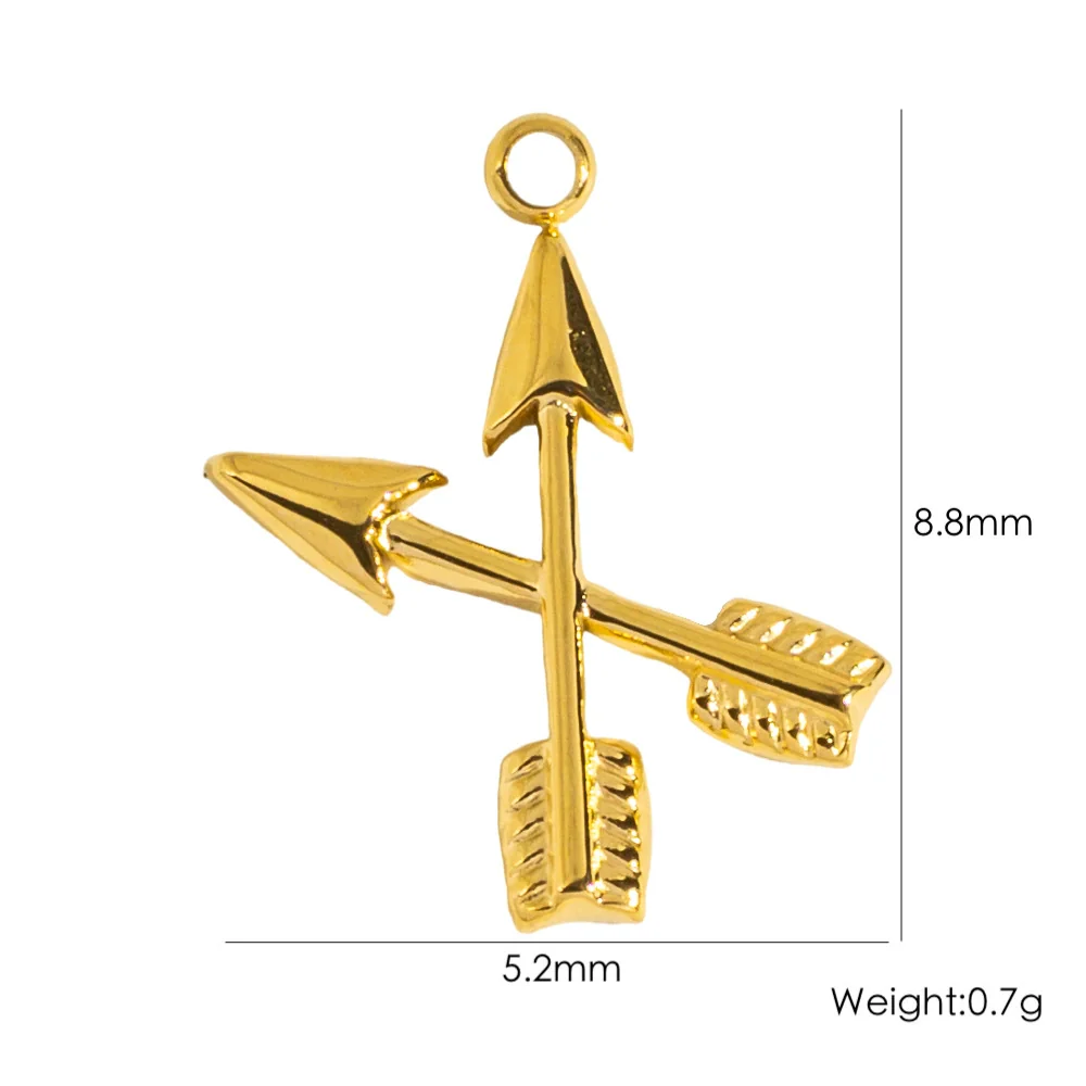 Stainless Steel Jewelry Accessories Apple Cross Love Diamond Oil Drop Shell Joker Pendant Electroplating - Image 13