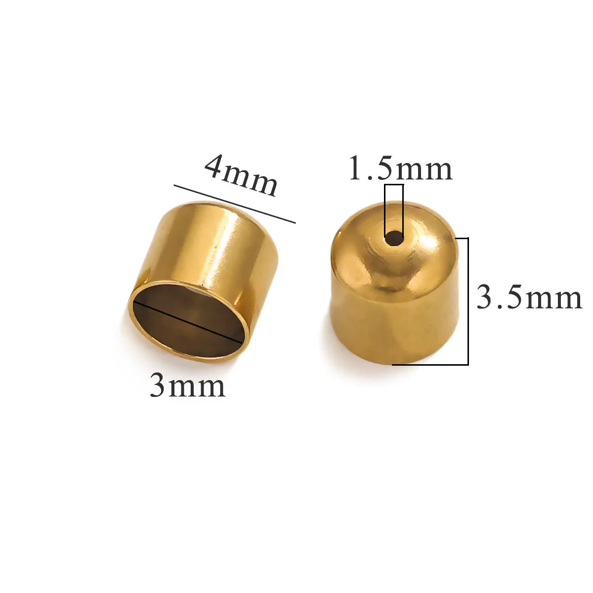Stainless Steel Jewelry Diy Handmade Supplies With Fish Pattern Round Head Bucket Perforated Buckle Accessories Electroplated - Image 11