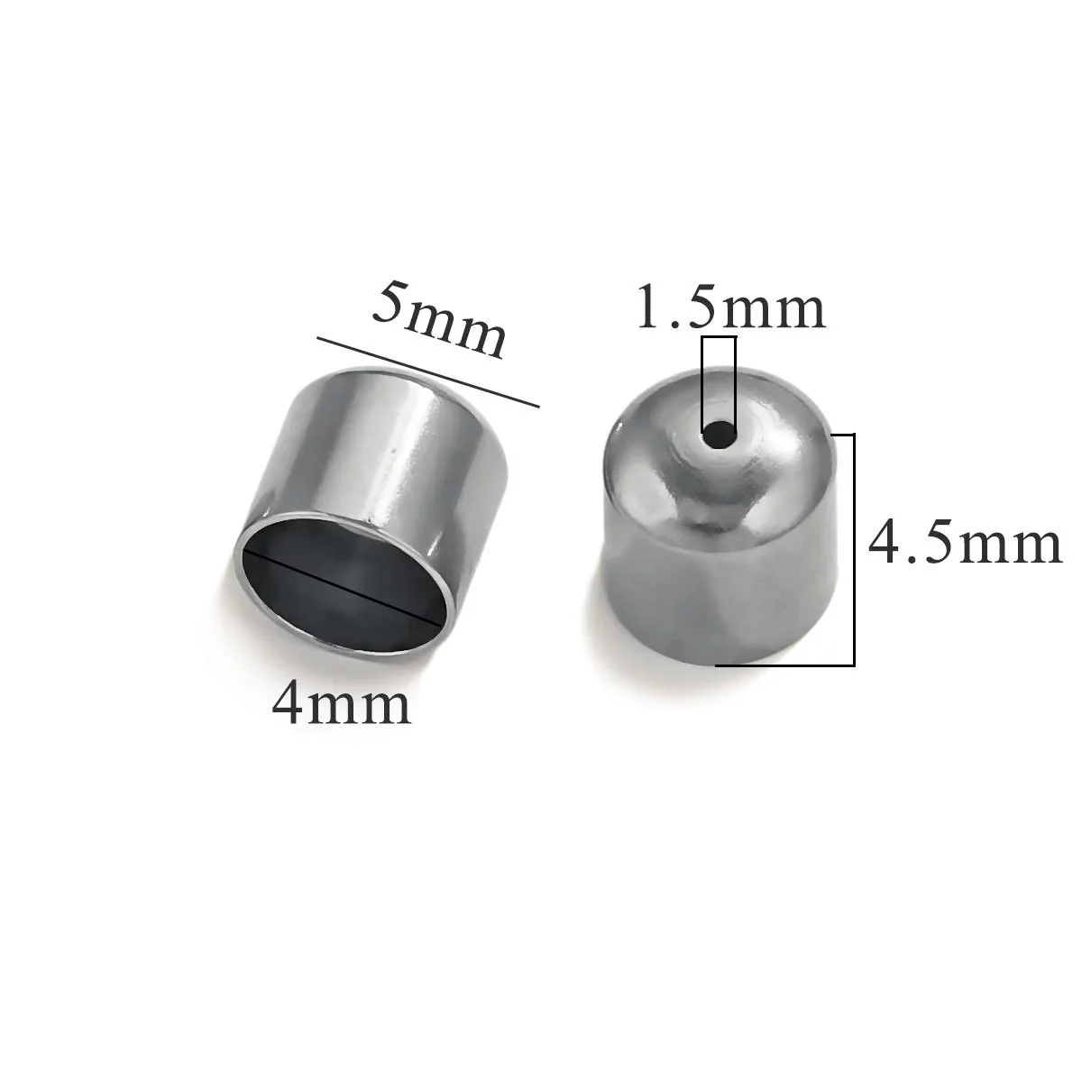 Stainless Steel Jewelry Diy Handmade Supplies With Fish Pattern Round Head Bucket Perforated Buckle Accessories Electroplated - Image 7