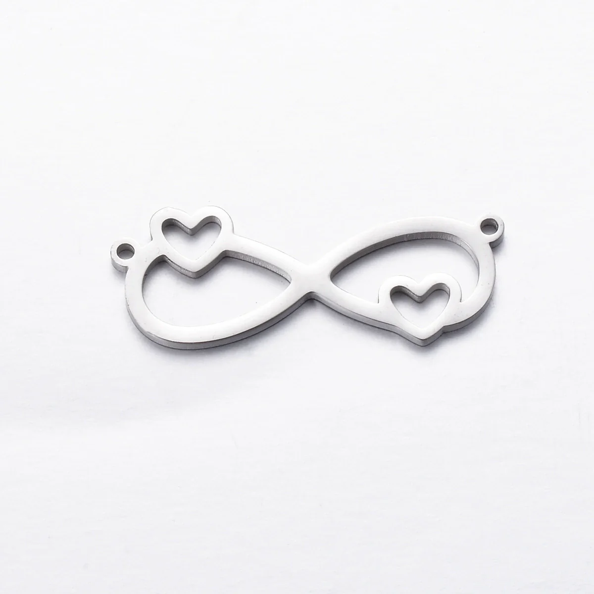 Stainless Steel Jewelry Pendant With Geometric Shape Electroplating Palm Heart Infinite Symbol Turtle Mermaid Airplane Double Hole Design - Image 11