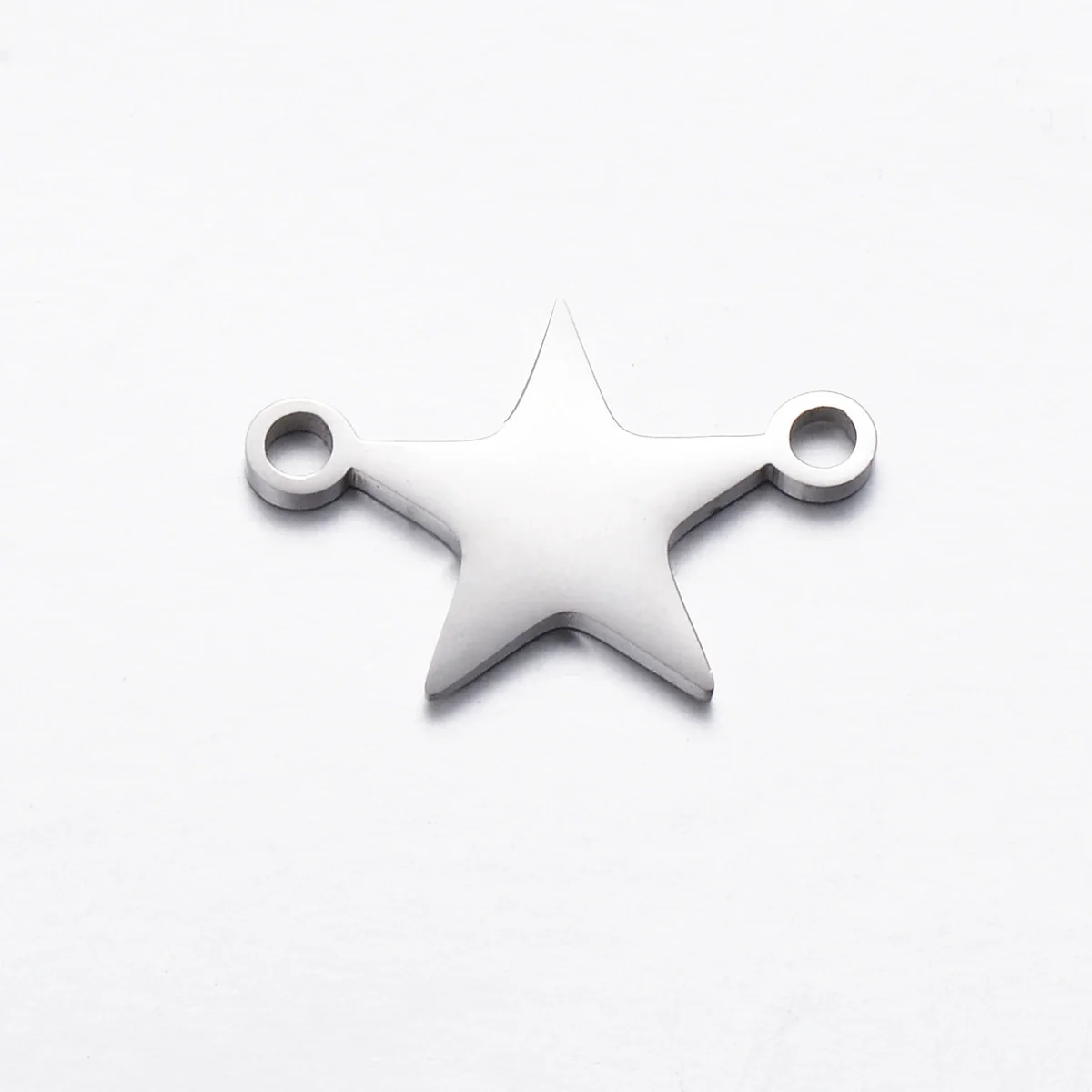 Stainless Steel Jewelry Pendant With Geometric Shape Electroplating Palm Heart Infinite Symbol Turtle Mermaid Airplane Double Hole Design - Image 12