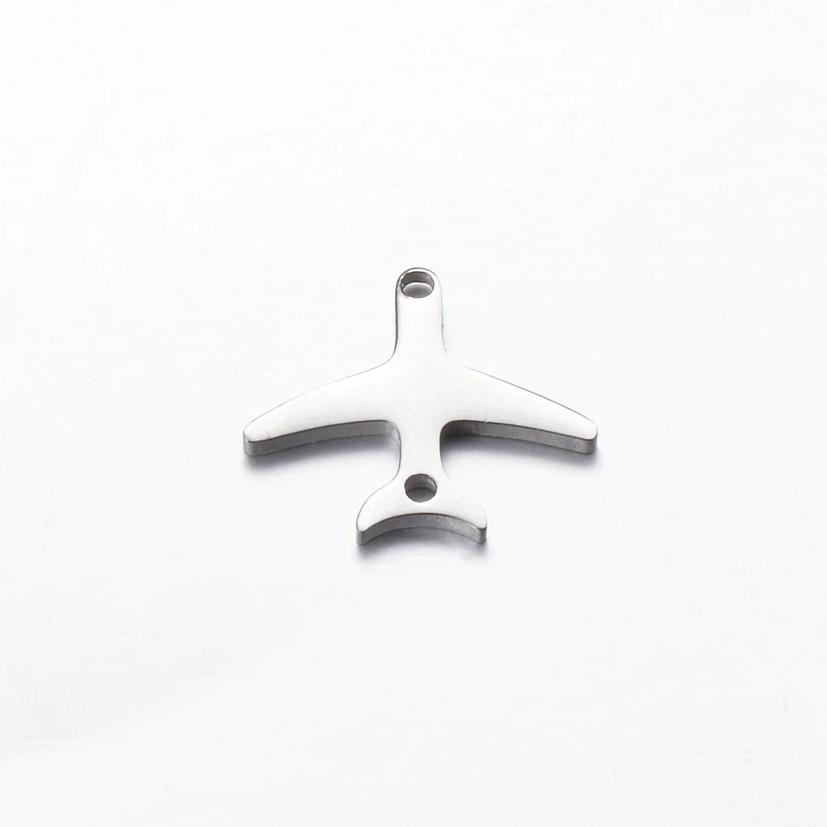 Stainless Steel Jewelry Pendant With Geometric Shape Electroplating Palm Heart Infinite Symbol Turtle Mermaid Airplane Double Hole Design - Image 15