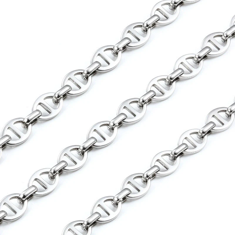 Stainless Steel Jewelry With Pig Nose Buckle For Men And Women Electroplated Japanese Chain For Necklace Bracelet Diy - Image 6