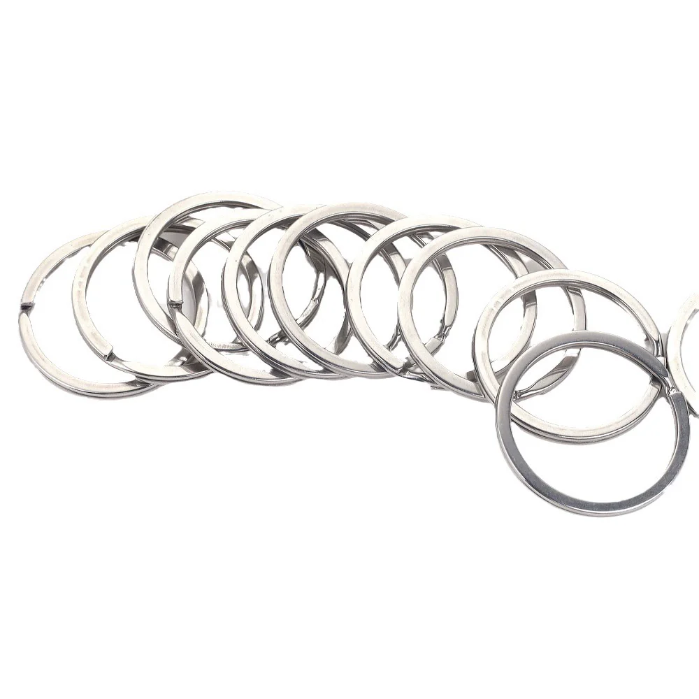Stainless Steel Key Ring Handmade Jewelry Accessories With Geometric Totem And Electroplating - Image 5