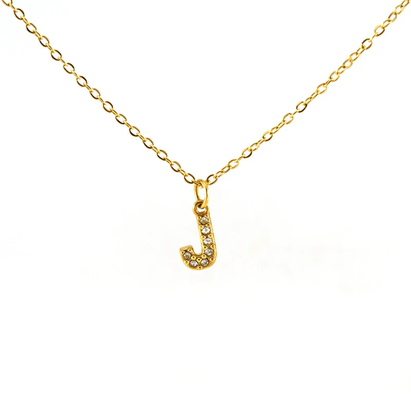 316L Stainless Steel Letter Fashion Necklace Electroplated Cross Chain For Women - Image 15