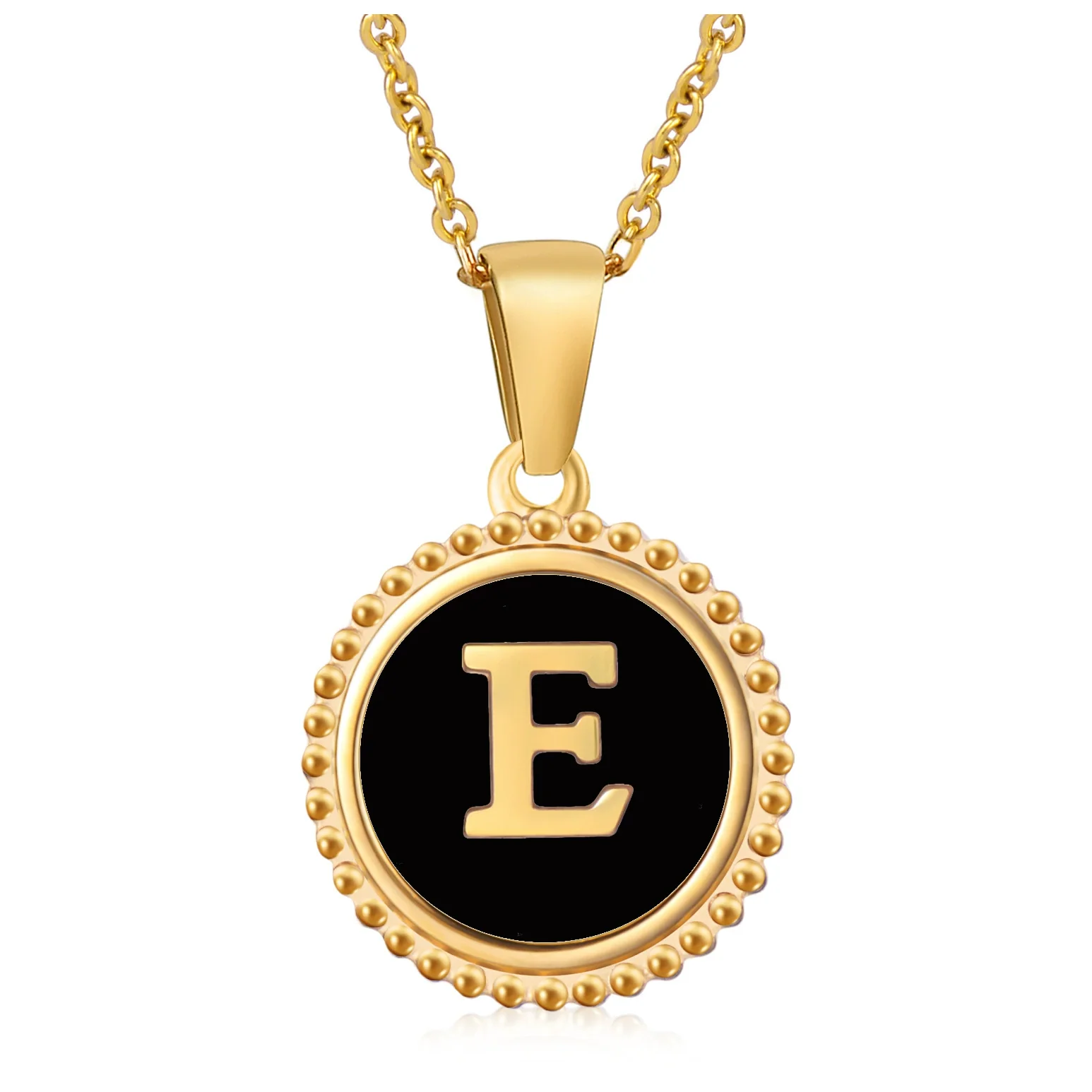 316L Stainless Steel Letter Pendant Necklace Jewelry - Image 34