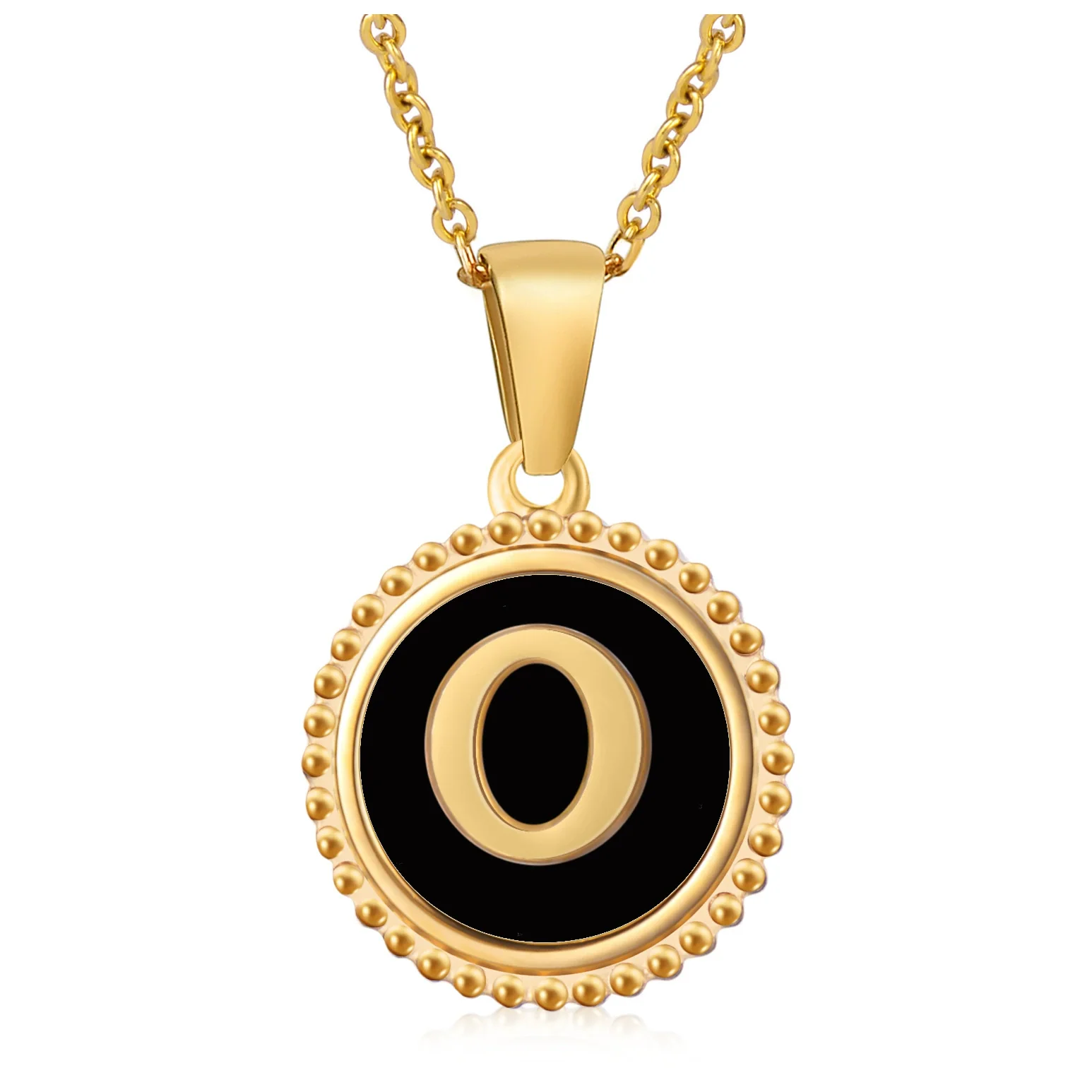 316L Stainless Steel Letter Pendant Necklace Jewelry - Image 44