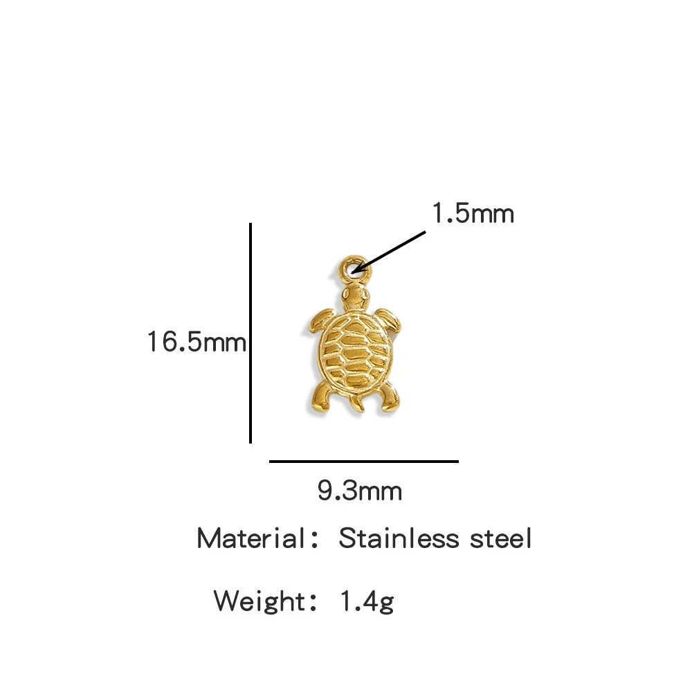 Stainless Steel Marine Series Shell Conch Sea Star Jewelry Accessories Pendant With Electroplating - Image 19