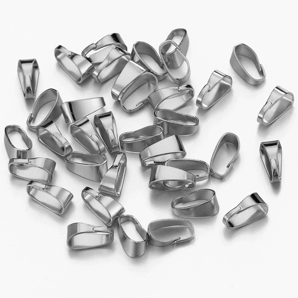 Stainless Steel Melon Buckle Golden Glossy Embossed Diy Necklace Accessories Electroplated - Image 10