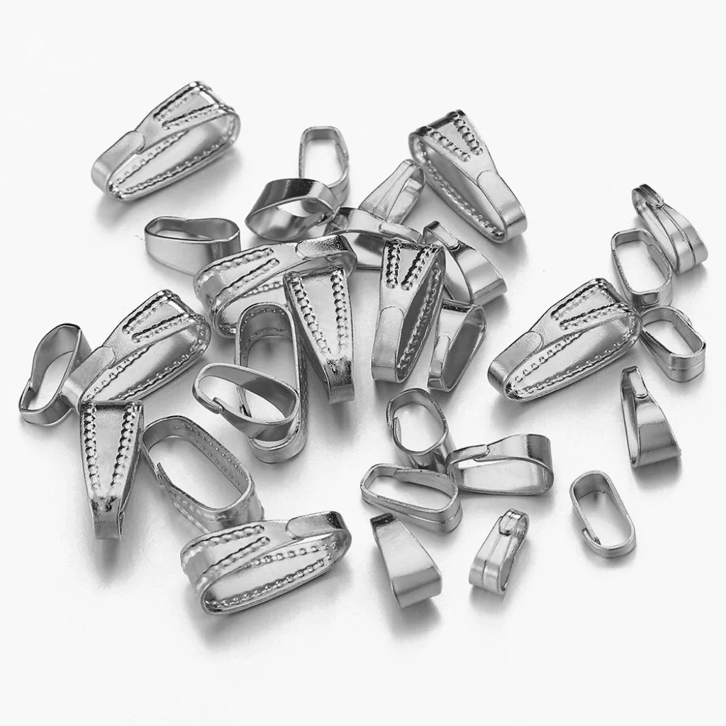 Stainless Steel Melon Buckle Golden Glossy Embossed Diy Necklace Accessories Electroplated - Image 11