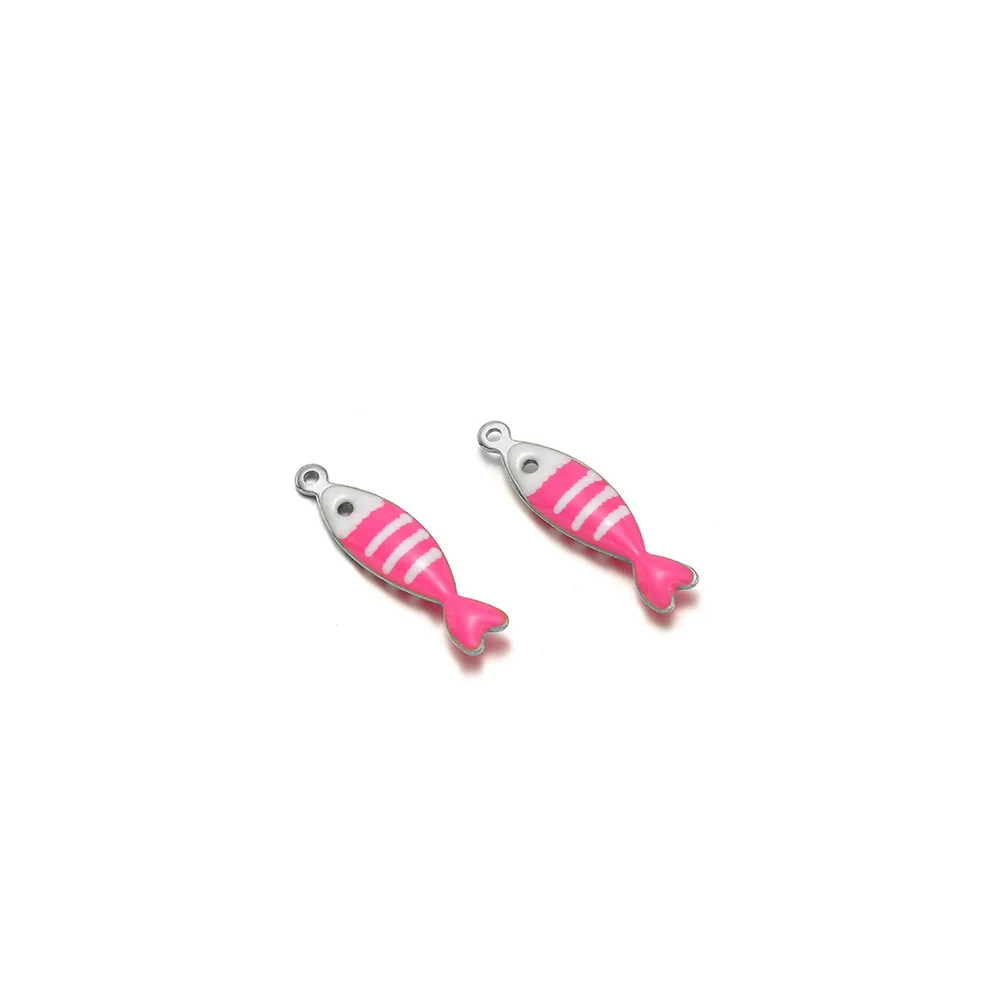 Stainless Steel Minimalist Dripping Oil Small Fish Pendant Necklace Clothing Accessories - Image 12