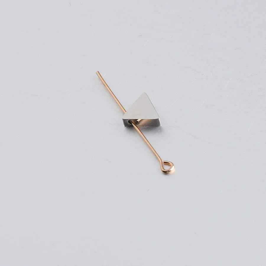 Stainless Steel Mirror Geometric Triangle Jewelry Accessories Diy Beads With Mirror Finish Polishing - Image 5