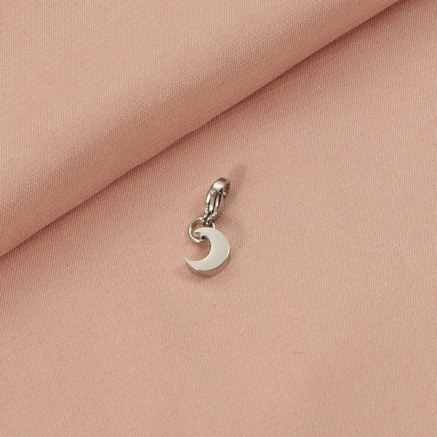 Stainless Steel Moon Pendant Jewelry Accessories With Electroplating And Small Fresh Style - Image 6