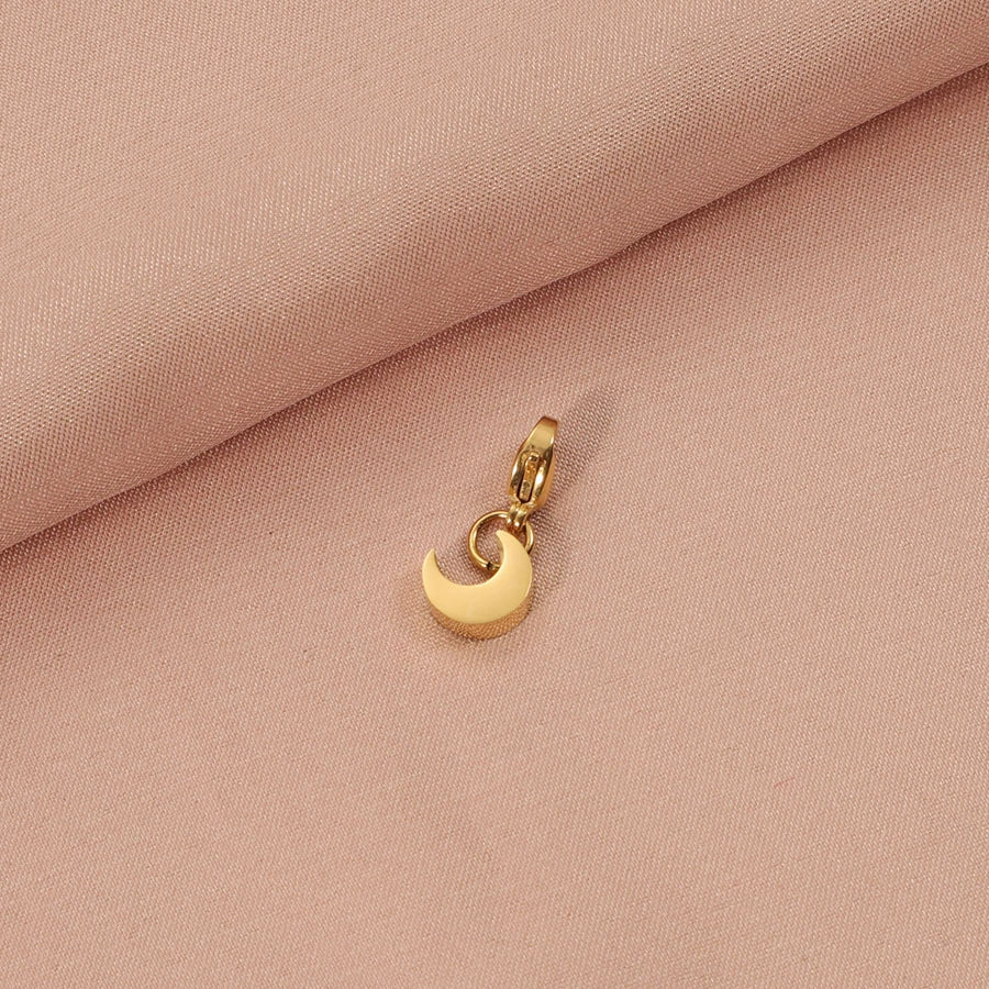 Stainless Steel Moon Pendant Jewelry Accessories With Electroplating And Small Fresh Style - Image 7