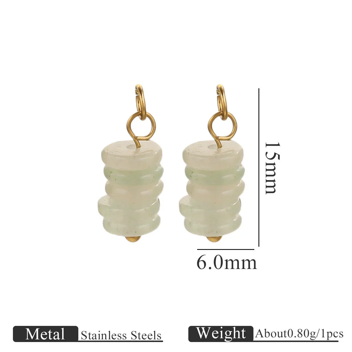 Stainless Steel Natural Tiger Eye Stone Beads Handmade Jewelry Accessories Electroplated Earrings Bracelet - Image 15