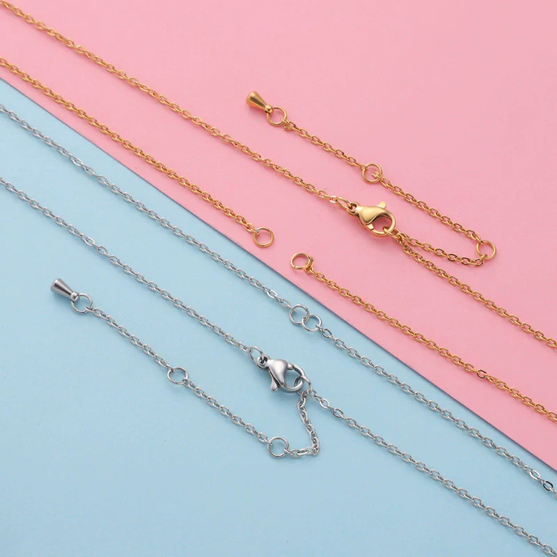 Stainless Steel Necklace Furnace Vacuum Electroplated Glossy Jewelry Accessories