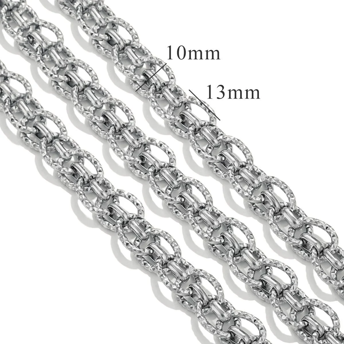 Stainless Steel Ochain Vacuum Multilayer Hip Hop Fashion Jewelry With Hirback Pattern And Electroplating Design - Image 7