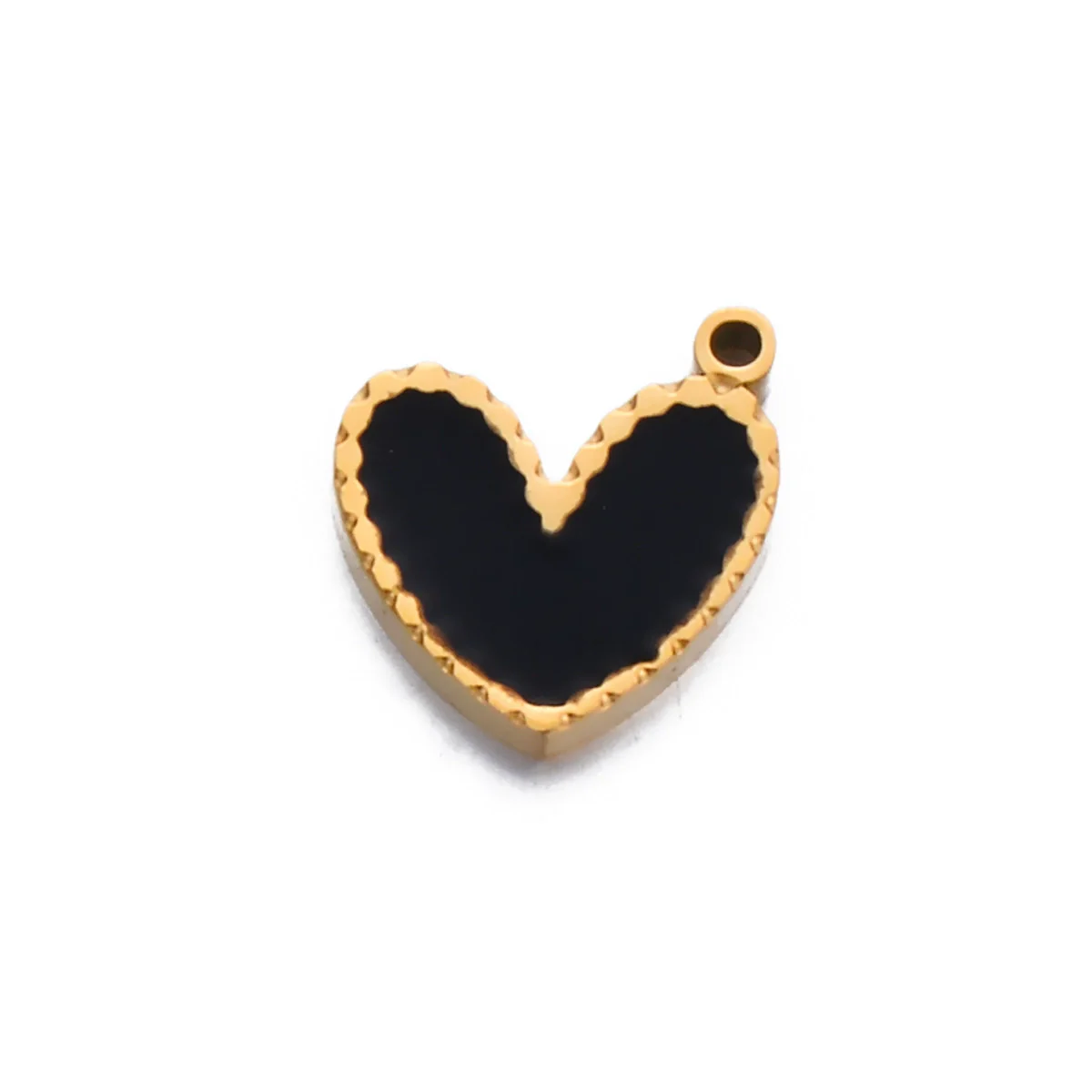 Stainless Steel Oil Dripping Heart Square Pendant Bracelet Earrings Accessories - Image 7