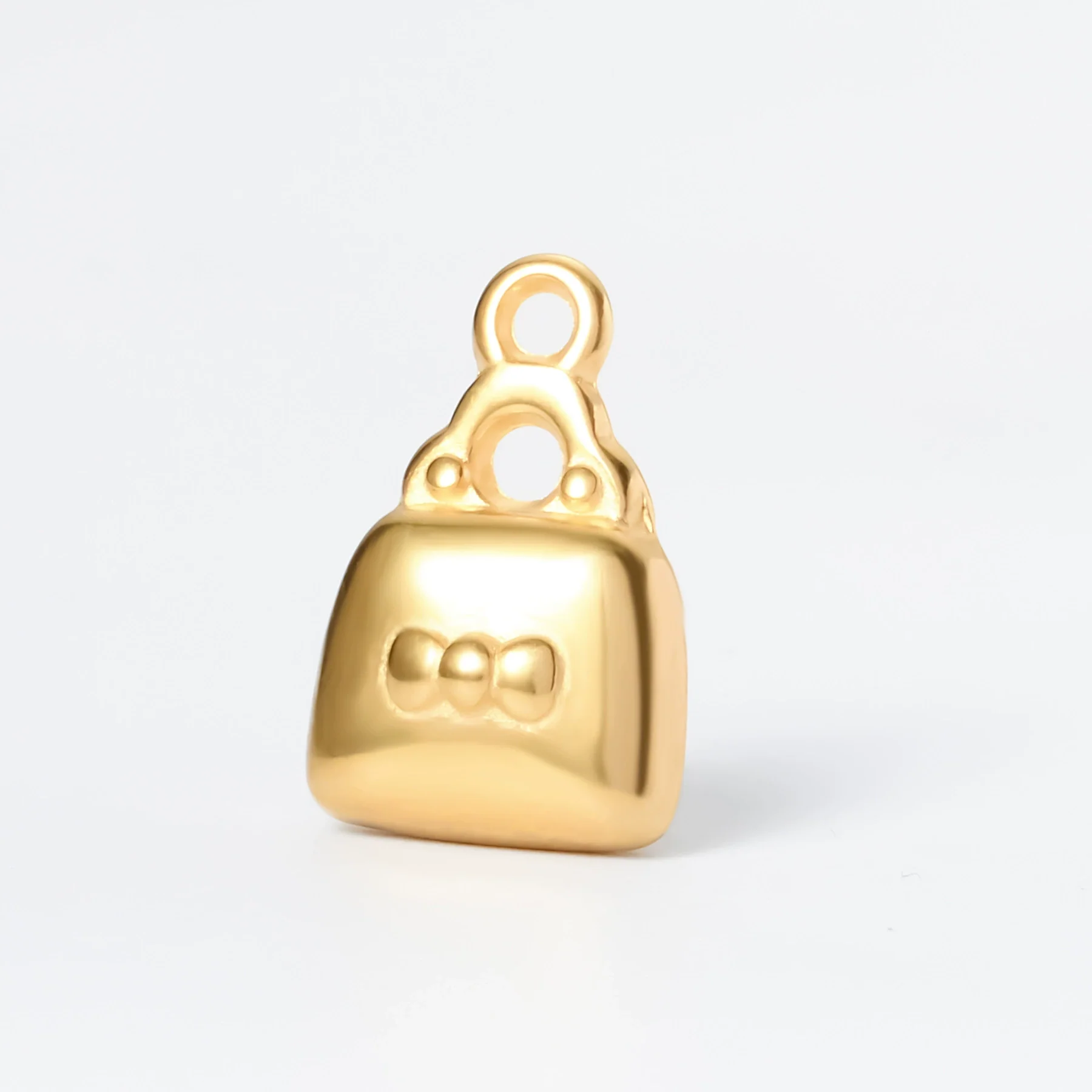 Stainless Steel Oil Pressure Pendant Bow Kt Cat Fourpointed Star 18K Gold Plated Necklace Hanging Ornaments - Image 11